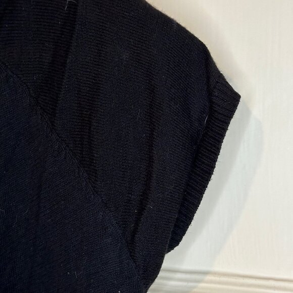 SALE 2/15 silence + noise - Open Front, Short Sleeve Cardigan, Black- Size Small - Picture 3 of 6